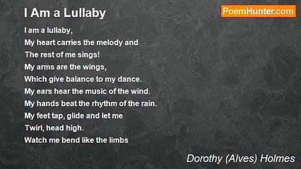 Dorothy (Alves) Holmes - I Am a Lullaby