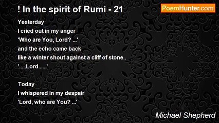 Michael Shepherd - ! In the spirit of Rumi - 21