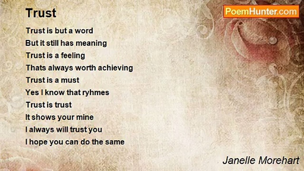 Janelle Morehart - Trust