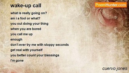 cuervo jones - wake-up call