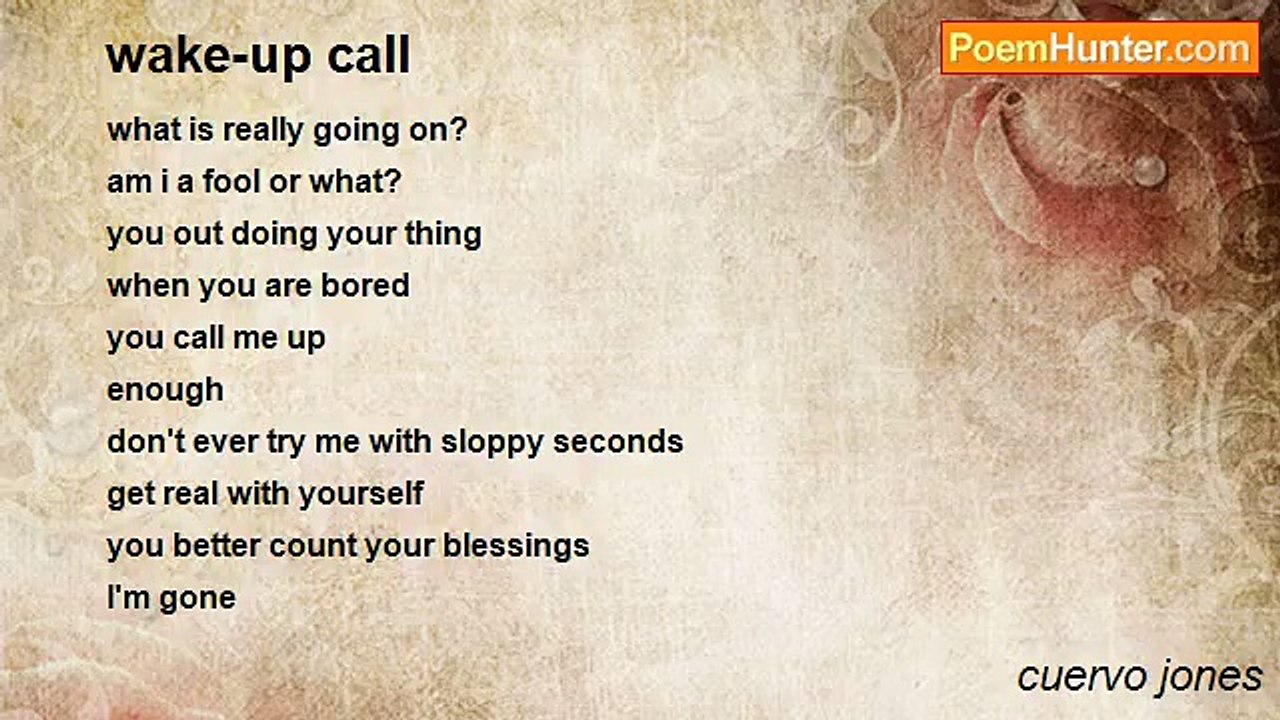 cuervo jones - wake-up call