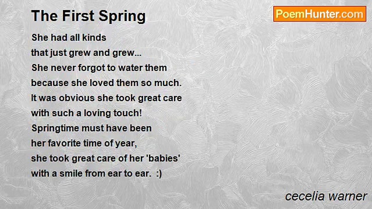 cecelia warner - The First Spring