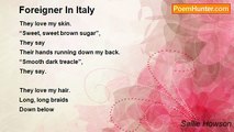 Sallie Howson - Foreigner In Italy