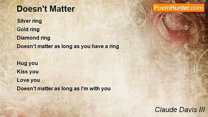 Claude Davis III - Doesn't Matter