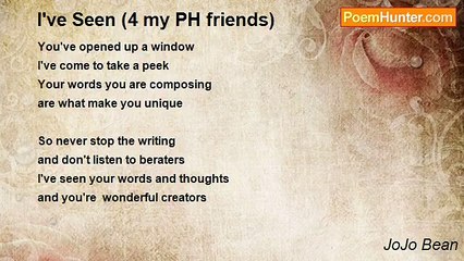 JoJo Bean - I've Seen (4 my PH friends)