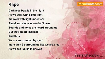 Tears of sorrow ... - Rape