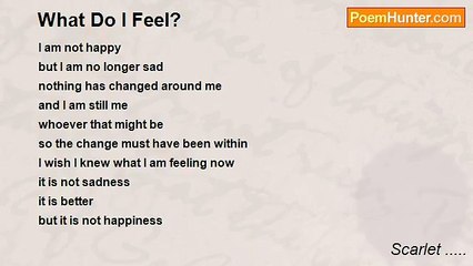 Scarlet ..... - What Do I Feel?