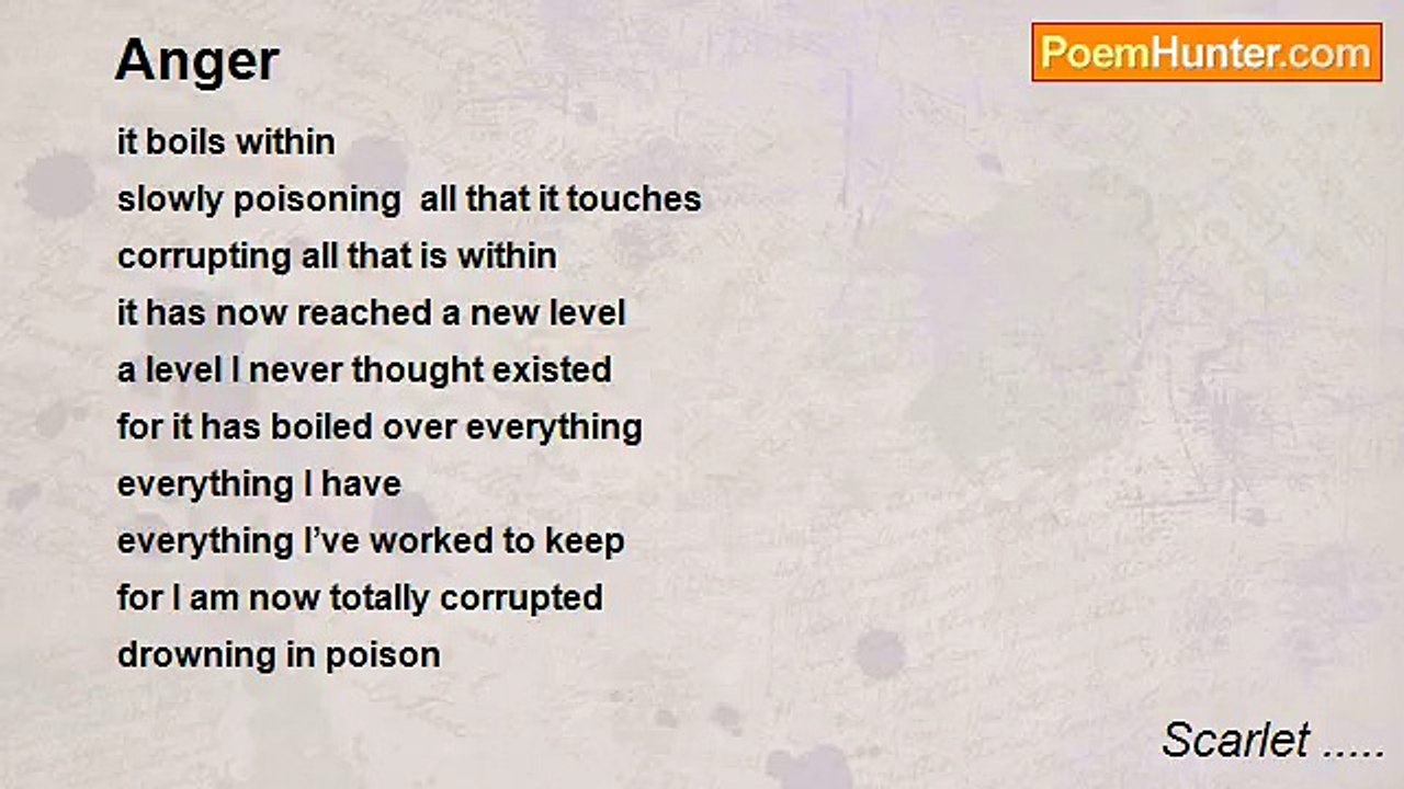 Scarlet ..... - Anger