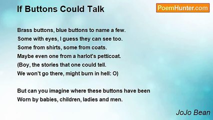 JoJo Bean - If Buttons Could Talk