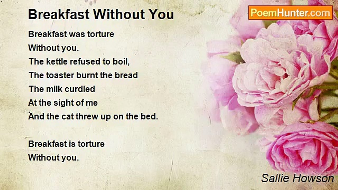 Sallie Howson - Breakfast Without You