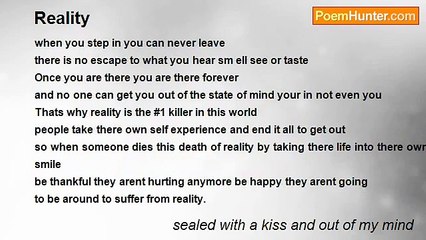 sealed with a kiss and out of my mind - Reality