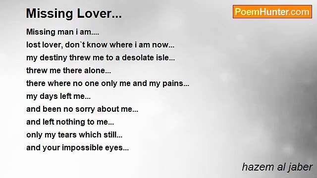 hazem al jaber - Missing Lover...