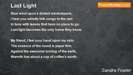 Sandra Fowler - Last Light