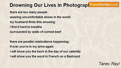 Tanec Rayl - Drowning Our Lives in Photographic Noise