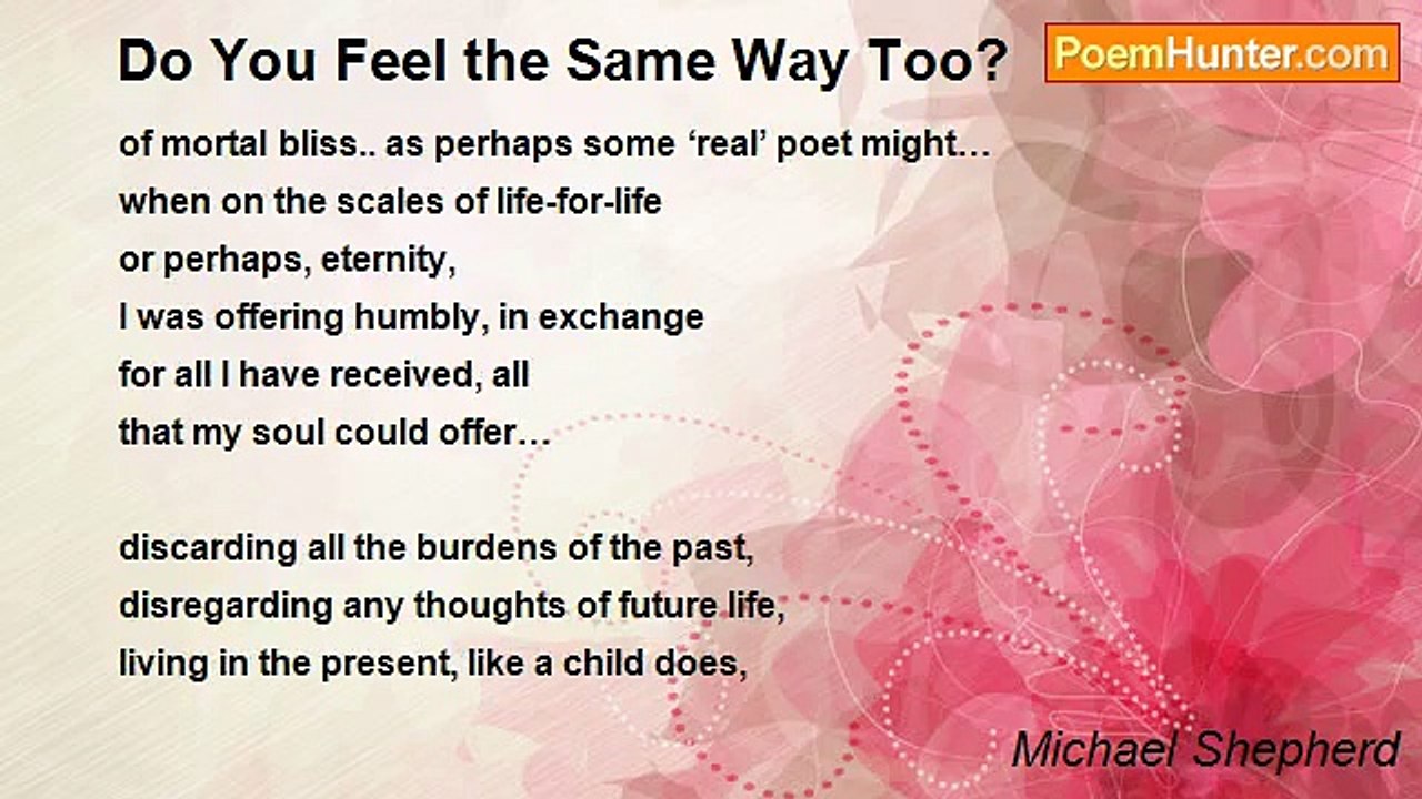 Michael Shepherd - Do You Feel the Same Way Too?