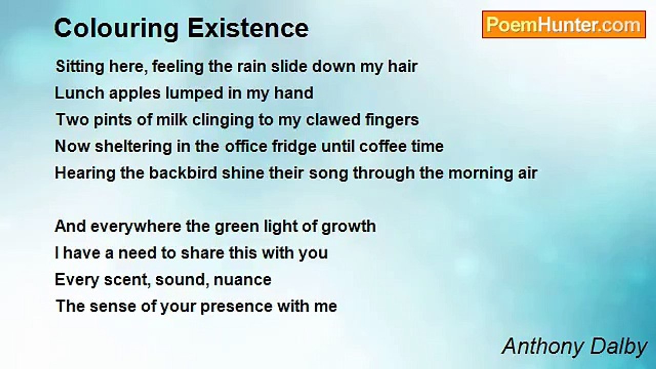 Anthony Dalby - Colouring Existence