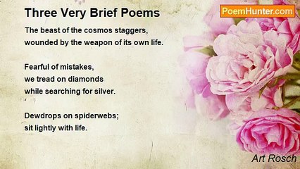 Art Rosch - Three Very Brief Poems