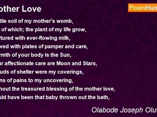 Olabode Joseph Oluwatayo - Mother Love