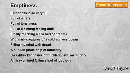 David Taylor - Emptiness