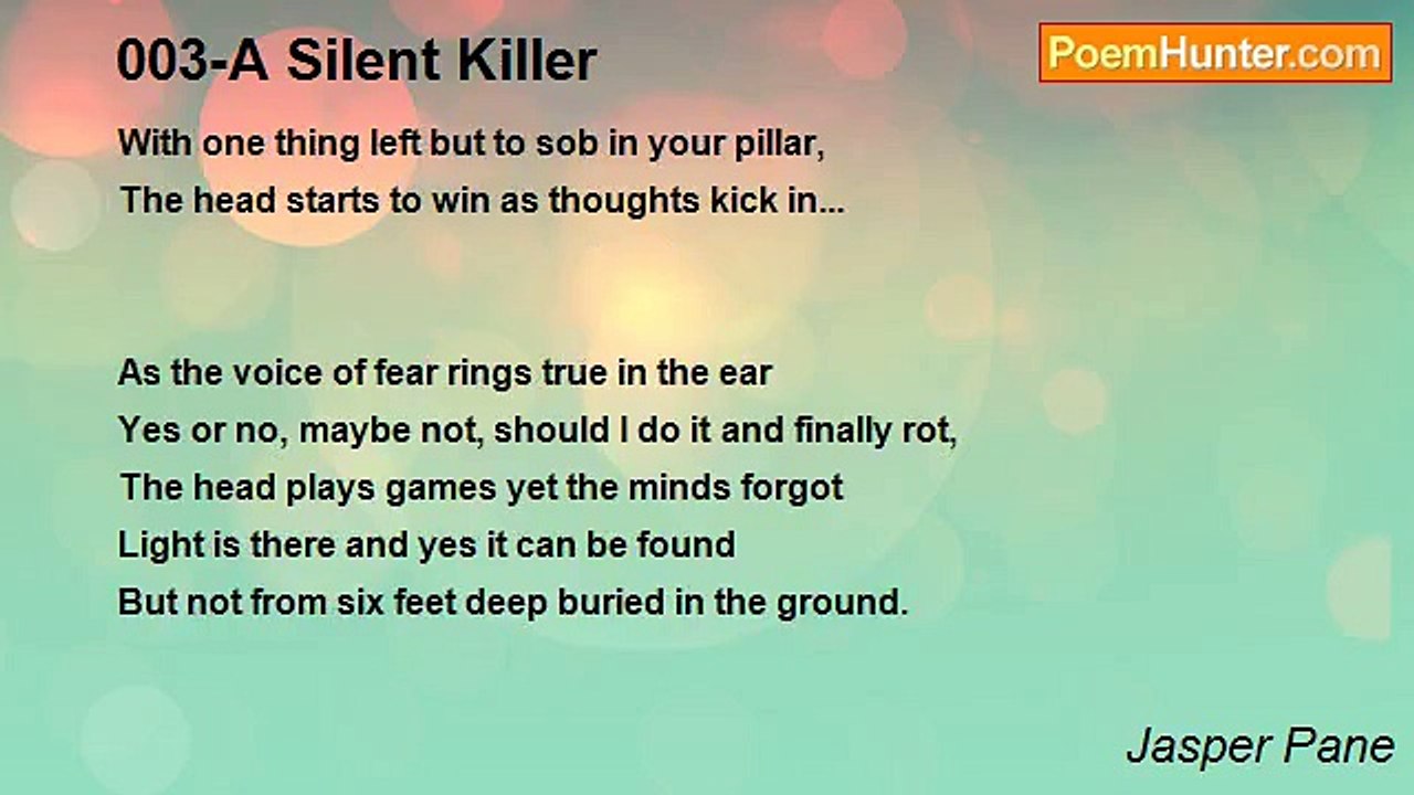 Jasper Pane - 003-A Silent Killer