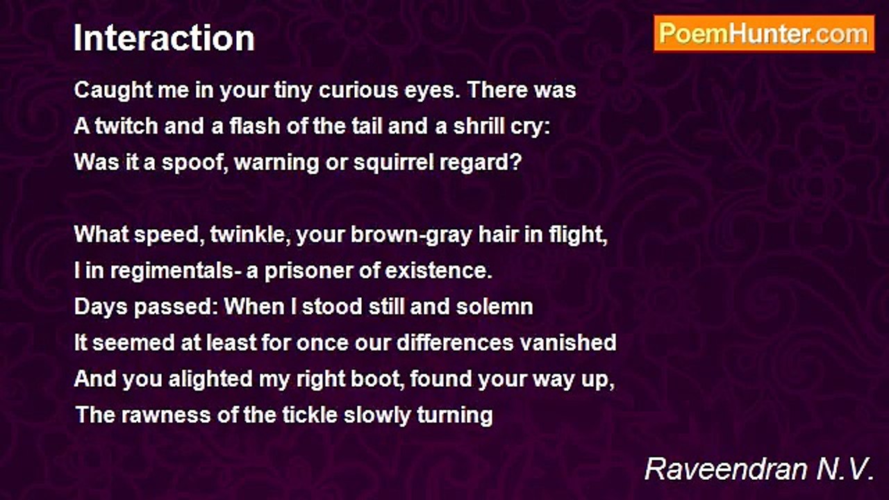 Raveendran N.V. - Interaction