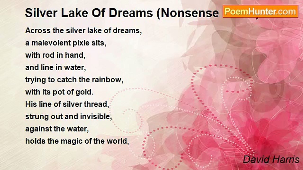 David Harris - Silver Lake Of Dreams (Nonsense Poem)