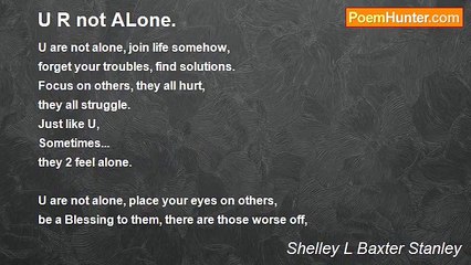 Shelley L Baxter - U R not ALone.