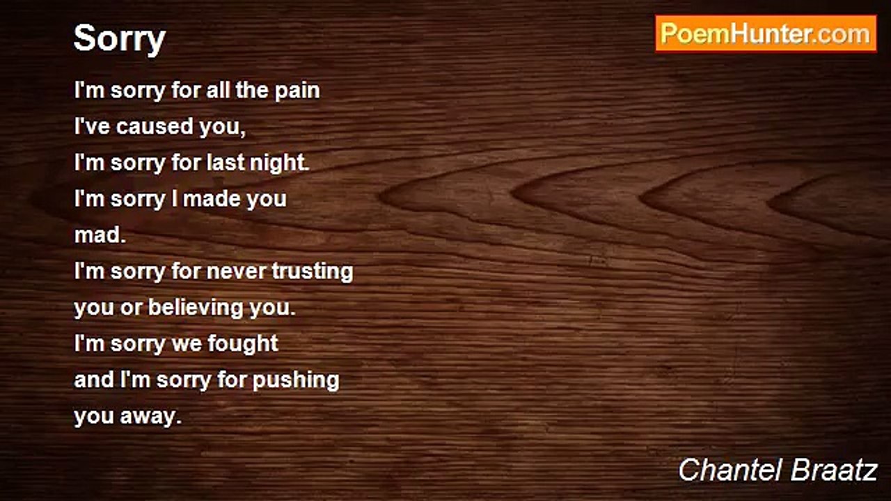 Chantel Braatz - Sorry