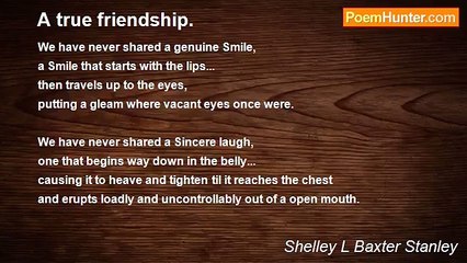 Shelley L Baxter - A true friendship.