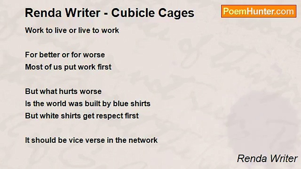 Renda Writer - Renda Writer - Cubicle Cages