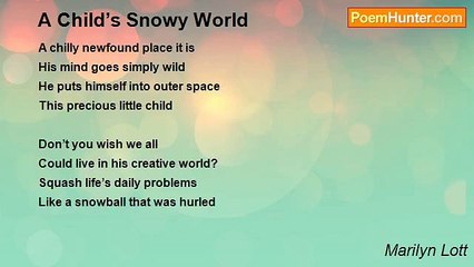 Marilyn Lott - A Child’s Snowy World