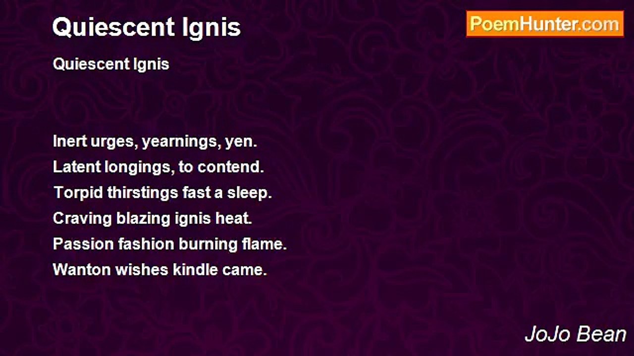 JoJo Bean - Quiescent Ignis