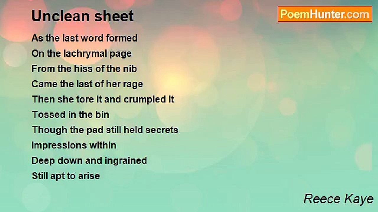 Reece Kaye - Unclean sheet