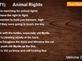 Melvina Germain - (971)      Animal Rights