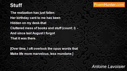 Antoine Lavoisier - Stuff