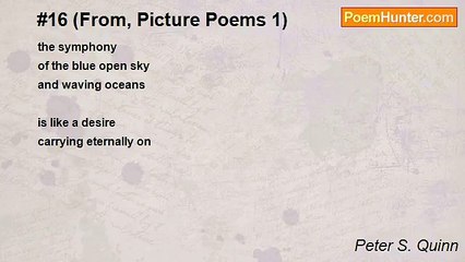 Peter S. Quinn - #16 (From, Picture Poems 1)