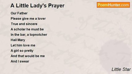Little Star - A Little Lady's Prayer