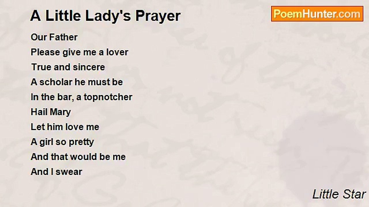 Little Star - A Little Lady's Prayer