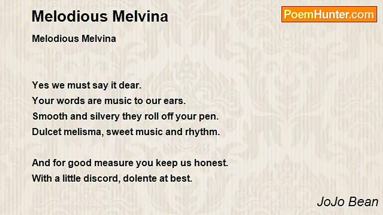 JoJo Bean - Melodious Melvina
