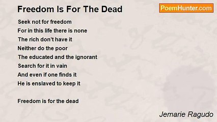 Jemarie Ragudo - Freedom Is For The Dead