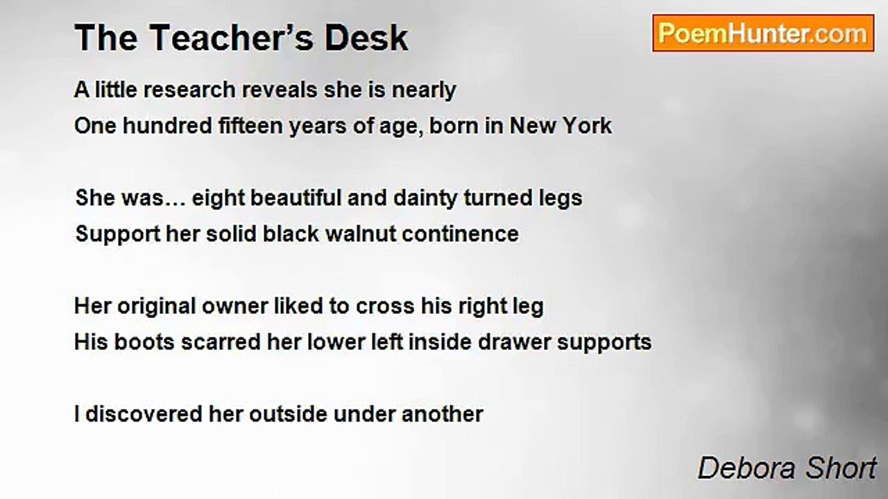 Debora Short - The Teacher’s Desk