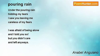 Anabel Anguiano - pouring rain