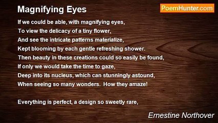 Ernestine Northover - Magnifying Eyes