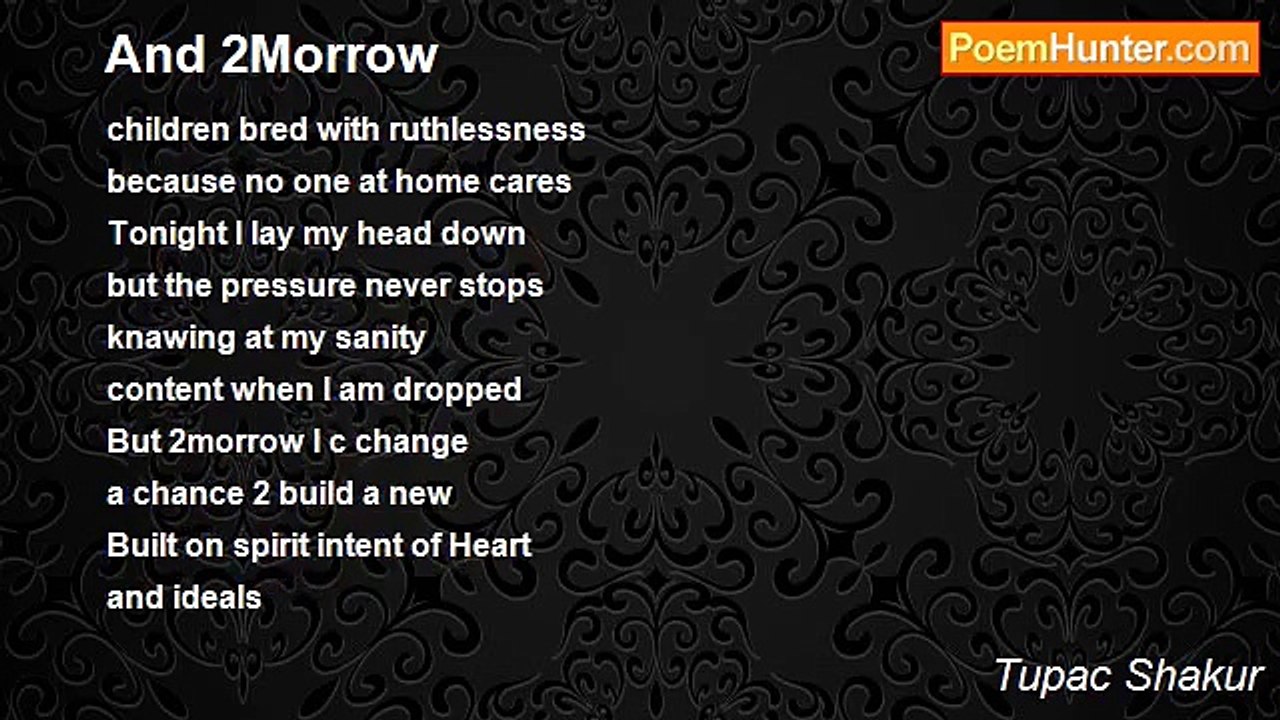 Tupac Shakur - And 2Morrow