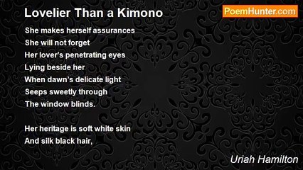 Uriah Hamilton - Lovelier Than a Kimono