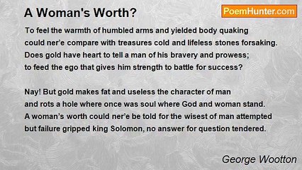 George Wootton - A Woman's Worth?