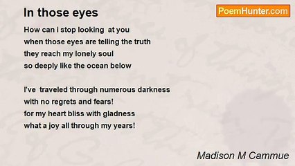 Madison M Cammue - In those eyes
