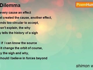 shimon weinroth - A Dilemma