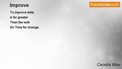 Cecelia Weir - Improve