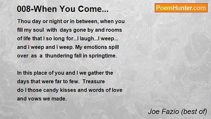 Joe Fazio (best of) - 008-When You Come...